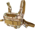 Zerodeko Chest Fanny Pack for Men Multifunctional Outdoor Bag Storage Pockets for Hiking Running