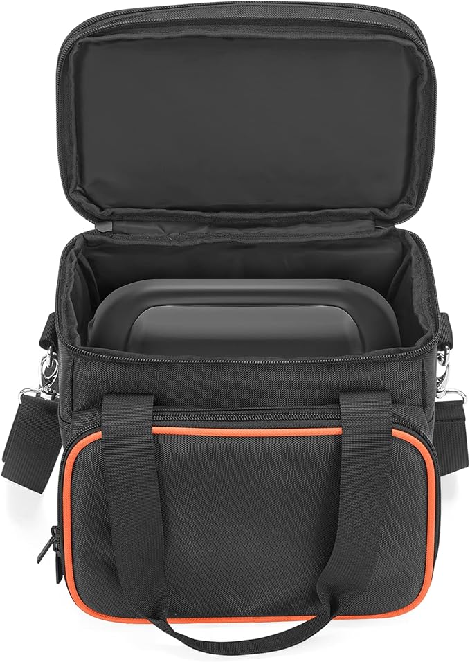 Trunab Double-Layer Carrying Case Compatible with Jackery Portable Power Station Explorer 160/240/300 Battery Case with Water-Resistant Bottom and Upper Compartment for Charging Accessories