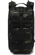 Military Tactical Backpack Outdoor Travel 20-35L Waterproof Oxford Army Breathable Daypack Bag for Hiking Sports (Black Cp 20-35L)