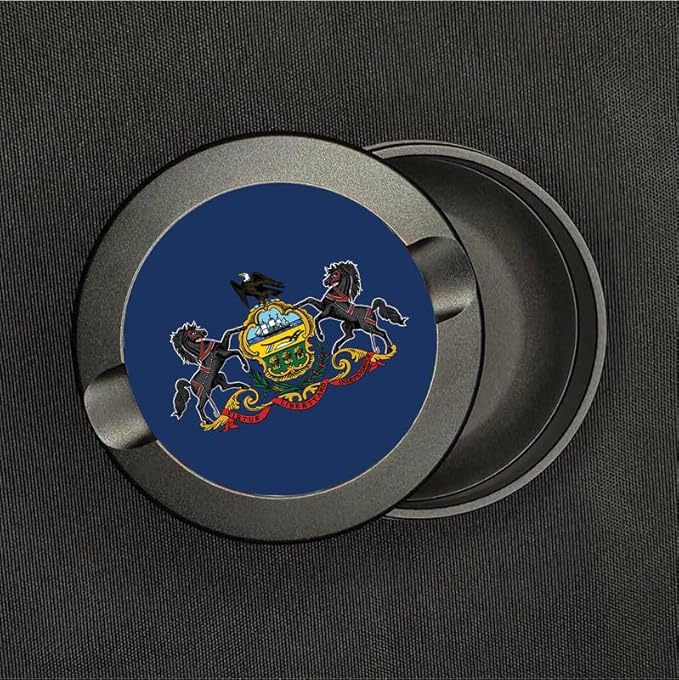 Brotherhood Metal Zyn Container - Metal Zyn Holder - Zyn Metal Can - Metal Container for Zyn Holder - Metal Zyn Can Golf Gifts for Him - Zyn Containers for Golf - Pennsylvania State Flag