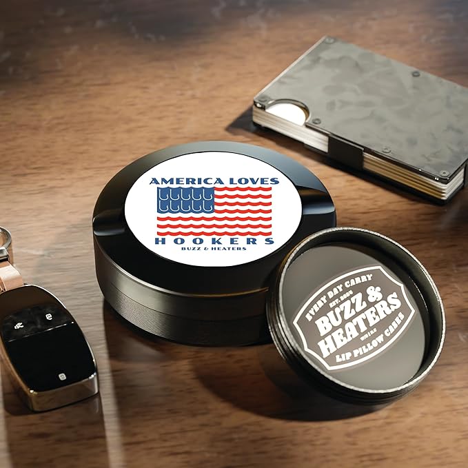 Buzz &amp Heaters Metal Container for Zyn - Holder for Pouches Cans | Fishing Accessories | America Loves Hookers