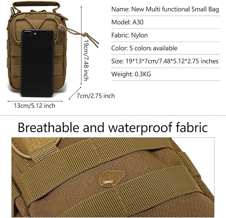 Small Tactical Messenger Bag Cross-Body Single Shoulder Pack Handbag Crossbody Casual Pack