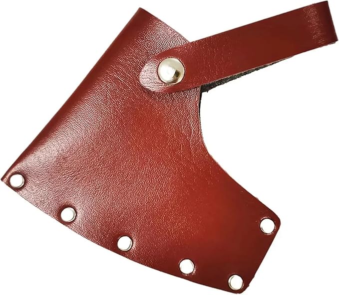 Hatchet Sheath Cover Sheath Leather Hatchet Protector Head Protect for A613 600g Axe Tool(Color01)