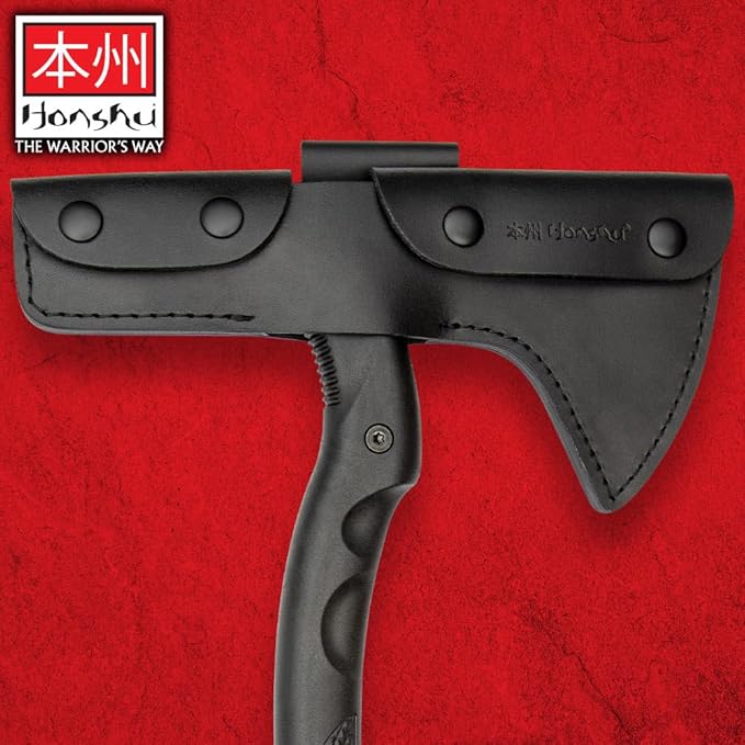 Honshu Karito Tomahawk Axe | Savage Blend of Tradition and Innovation | Premium Leather Sheath