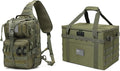 Tactical Sling Backpack and 38L Camping Storage Bag with Combination Lock