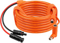 XRDS -RF Solar Panel to DC 8mm Adapter Cable 25FT Solar Connector to DC7909/8020 Male Plug Extension Cord 12AWG+14AWG Tinned Copper Wire Compatible with Portable Power Station