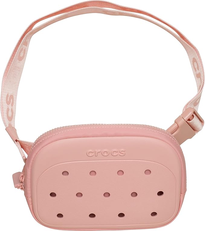 Crocs Classic Belt Waist Bag Customizable Fanny Pack Personalize with Jibbitz Charms Powder Pink One Size