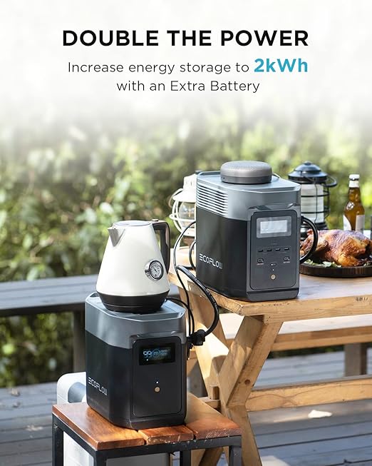 EF ECOFLOW DELTA 2 Smart Extra Battery 1024Wh LiFePO4 Expansion Battery for Power Station DELTA2