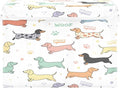 Cute Dachshund Fabric Storage Bins with Lids and Handle Foldable Storage Bins with Lids Closet Organizers for Clothes Storage Room Organization Office Storage Chest Organizer