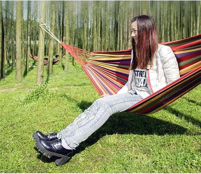 Portable Hammock Portable Hammock Swing Bed Camping Hammocks Single Lightweight Hammock for Outdoor Beach Garden Backyard for Backpacking Beach