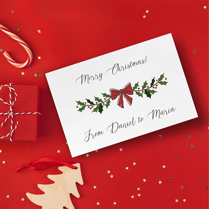 Creative Deco Personalized White Wooden Storage Box Christmas Box | 11.8x7.87x5.51in (+-0.5) | Garland | Hinged Lid Handle Engraving | Gift Box | ROUGH UNSANDED Keepsake Memory Souvenir Chest