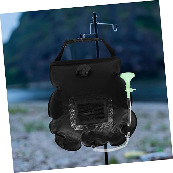 POPETPOP Solar Shower Bag for Camping Portable Outdoor Shower with Removable Hose for Hiking Beach and Travel Sustainable Solar Heating