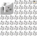 48PCS Standing Seam Roof Clamps Metal Roof Fixing Clamps Racking Bracket for Solar Panel Module Installation Starlink Base Heat Cable and Snow Guard Attachment