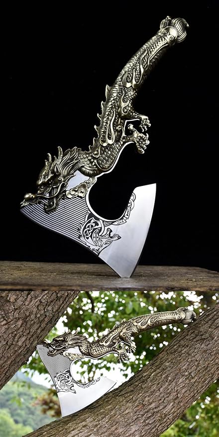 Tomahawk Throwing Axe for Outdoor Camping Sturdy and Practical with SheathSteel Axe