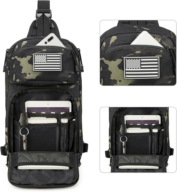 G4Free Outdoor Tactical Bag Backpack and 10L Tactical EDC Sling Bag Backpack