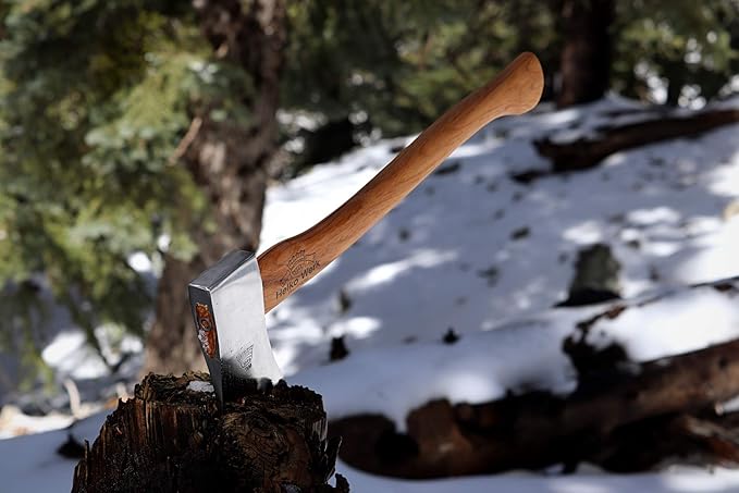 1844 Helko Werk Germany Classic Journeyman Pack Axe - Made in Germany Lightweight and Compact Backpacking Axe and Bushcraft Axe for Camping - Head 1.5 lbs Handle 20 in. (Journeyman) #11441