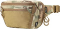 Tactical CCW Fanny Bag Concealed Carry Fanny Pack w/Adjustable Waist Belt Tactical Waist Bag Handgun Pouch with Universal Pistol Holster Everyday Hip Pack (Multicam)