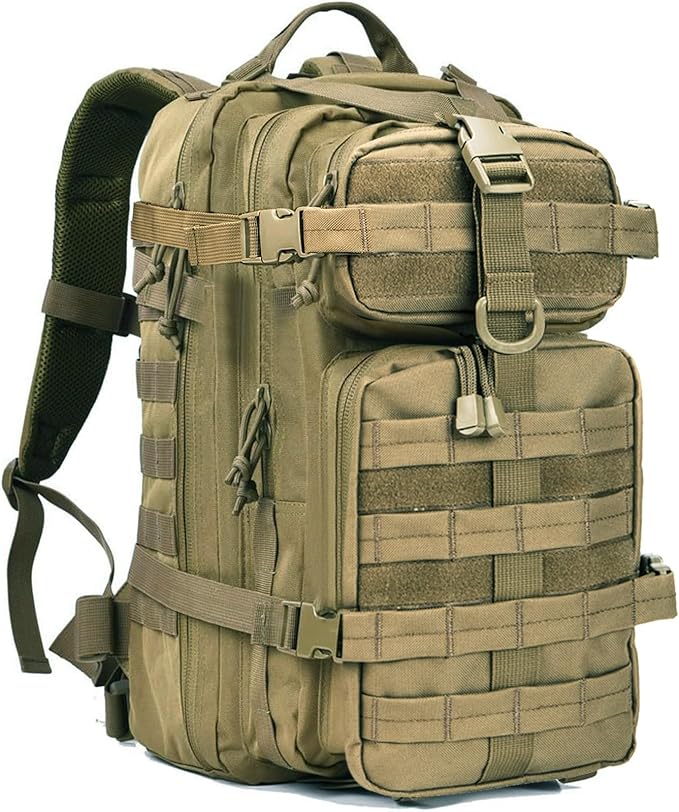 Miramrax Small Tactical Backpack Military Daypack - 30L Backpack for Men Molle Assault Pack Bug Out Bag for Hiking Camping Travel Army Hunting Rucksack Trekking (Green)