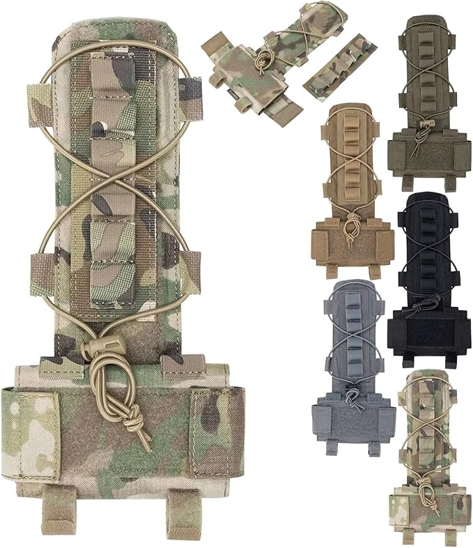 Tactical Helmet Battery Pouch Counterweight Pouch Helmet Battery Pack Balance Weight Bag with Hook&ampLoop for Tactical Helmet Airsoft
