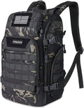 MOSISO 30L Tactical Backpack Military Daypack 3 Day Assault Rucksack Outdoor Hiking Hunting Fishing Camping Training Shoulder Bag with USA Flag Patch &amp USB Charging Port Night Camouflage