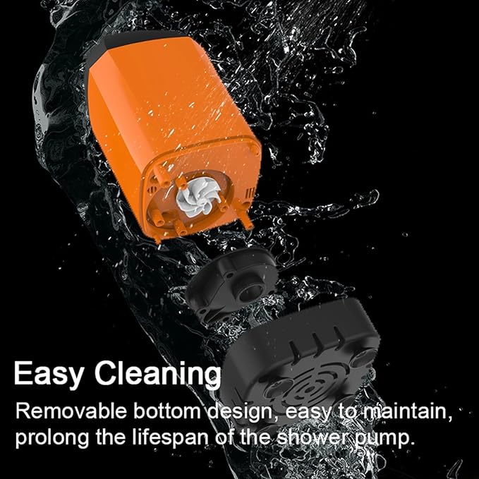 Lixada Portable Outdoor Shower No Installation Required with 4400mAh Battery and 3 Water Modes IPX7 for Camping Hiking Beach Pet Watering