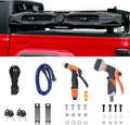 Just-V 8-Gallon Water Tank with Camping Shower for Off-Road Vehicles Pick-up TrucksSUVOutdoor Activities Water Supply Construction for Roof Rack Mount