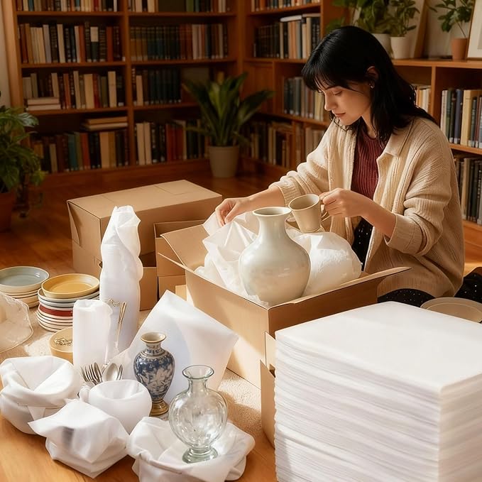 30Pack Large Foam Pouches 20x24 Inch Cushion Foam Pouch for Fragile Items Packing Supplies for Dishes Books Photo Frames and Canvas Artwork Plate Packing Sleeves for Moving Storage and Shipping