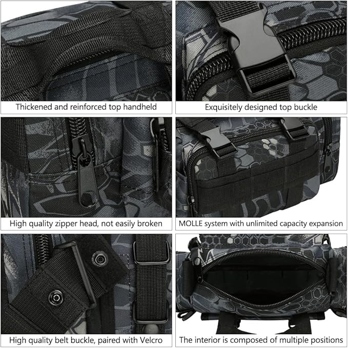 Fanny Deployment Bag Tactical Waist Pack Small Sling Pack Hand Carry Handlebar Bag (Desert Digital)