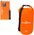 Milestone Camping Waterproof Dry Bags / Single Bag Or Set Of 3 / Roll Up Close / Easy To Spot Bright Green Or Orange Design / Great For Camping Fishing Skiing &amp Hiking Trips