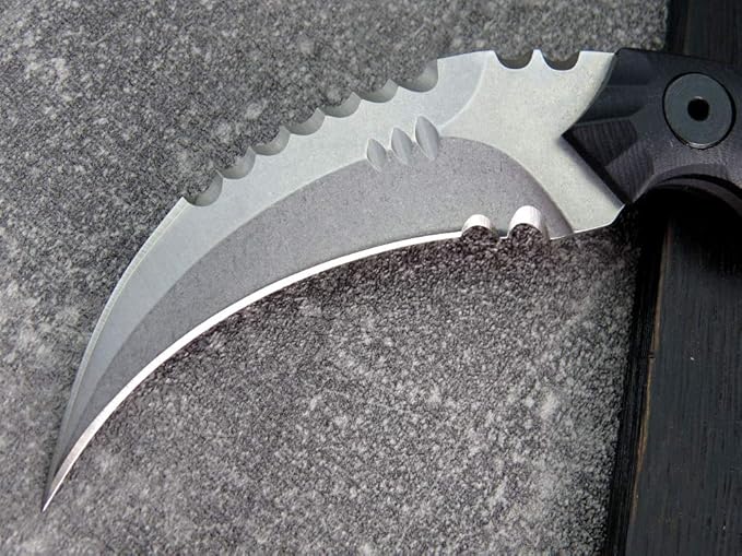 Ccanku C1691 Fixed Blade Knife D2 Steel G10 Handle 4 InchesOutdoor Survival Claw Teeth KnifeCamping EDC Tools