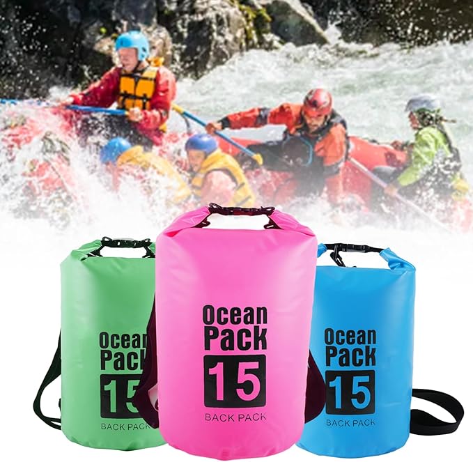 Adventure Dry Bag With Rope Closure Design Practical PVC Meshes Storage Outdoor Shoulder Bags For Sports Equipment Practical Dry With PVC Mesh Fabric