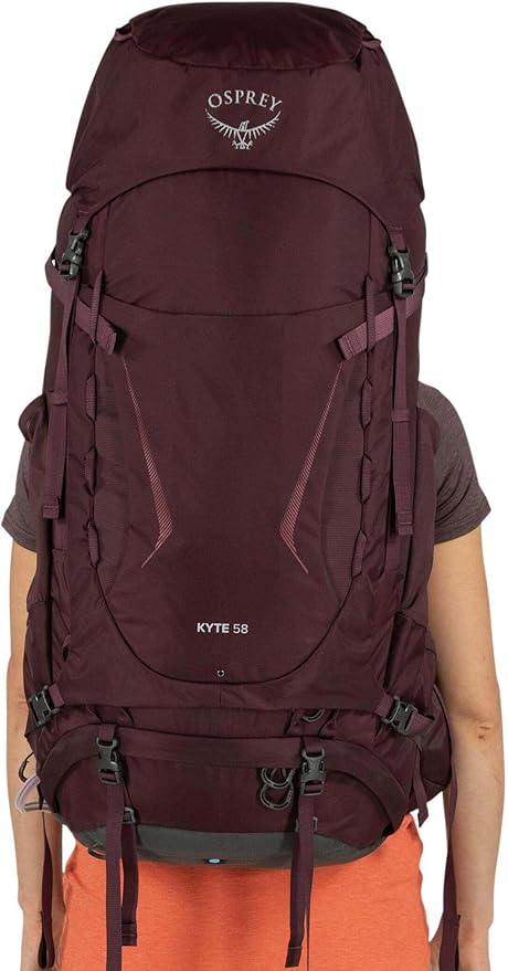 Osprey Kyte 58L Women's Backpacking Backpack with Hipbelt Elderberry Purple WM/L