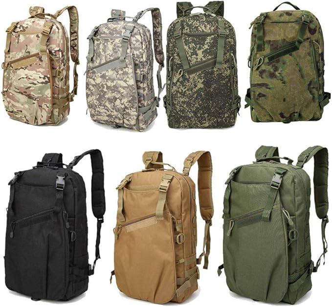 Outdoor Sports Pack Hiking Bag Tactical Rucksack Camo Knapsack Combat Camouflage Tactical Molle 35L Backpack