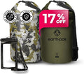 Earth Pak Waterproof Dry Bag - Roll Top Waterproof Backpack Camo 5L &amp Forest Green 5L