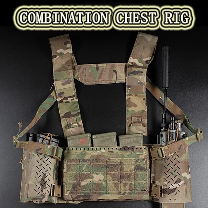 Tactical Expander Wing Pouch SetMilitary Radio Holder 5.56 Mag Pouch Hunting Vest Accessories Chest Rig Side Bag