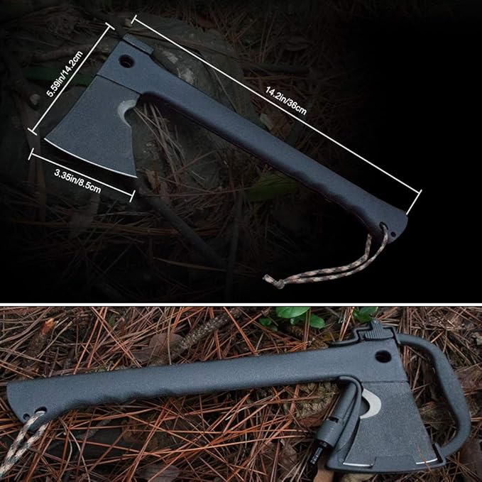 Outdoor Camping Multi-Purpose Axe Forest Wild Escape Self-Defense Chopping Firewood Axe