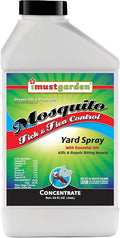 I Must Garden Outdoor Yard Spray Concentrate: Kills &amp Repels Mosquitos Ticks Fleas and Other Biting Insects – Powerful Blend of Natural Essential Oils – Safe for People Pets &amp Plants – 32o