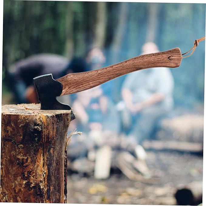 LIOOBO 2pcs Sturdy Wood Axe Handle Replacement Non-Skid Grip for Axe Repair Camp Fire Tool