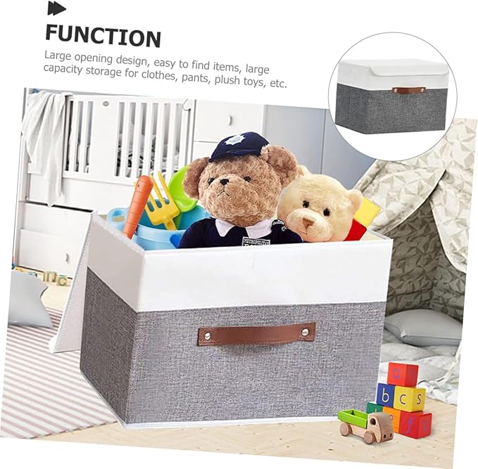 Clothes Organizer Bin Capacity Storage Box Cover for Wardrobe Toys and Books Multi-purpose Storage for Home Organization