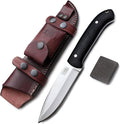 GCS Handmade Micarta Handle D2 Tool Steel Tactical Hunting Knife with leather sheath Full tang blade designed for Hunting &amp EDC GCS 6