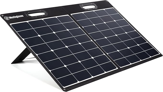 Westinghouse Portable 100W Solar Panel for Portable Power Stations iPhone iPad Tablets Laptop with QC 3.0 USB and USB-C ports DC Output for Outdoors Camping RVs and Travel