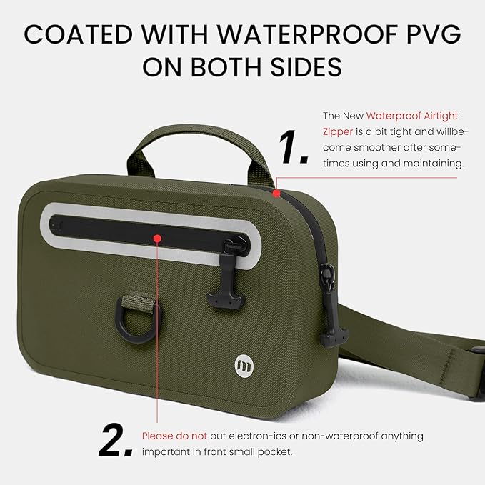 Floating Waterproof Fanny Pack with Extra-Long Adjustable Belt – Secure Waterproof Belt Bag for Phone Passport and Wallet Ideal for Swimming Kayaking Boating Beach Fishing Waterpark