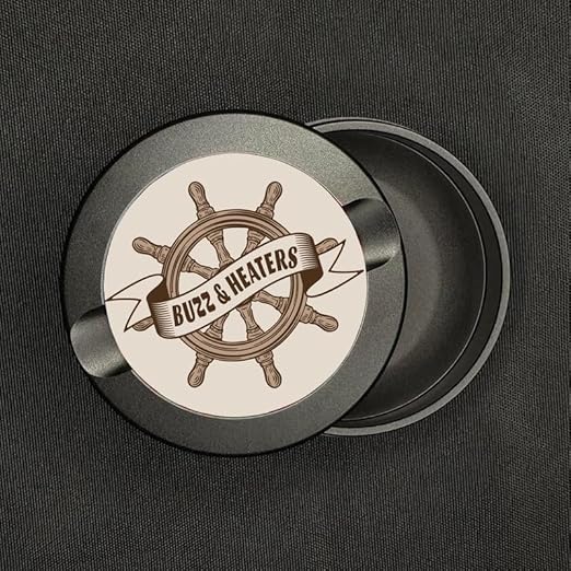 Buzz &amp Heaters Metal Container for Zyn | Metal Holder for Zyn |Metal Can for Zyn | Metal Cases for Zyn Holder | Metal Pouch Cans for Zyn | Offshore Helm &amp Wheel
