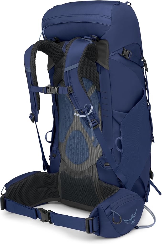 Osprey Kyte 38L Women's Backpacking Backpack Serenity Blue - Hiking &amp Camping Bag with Waterproof Raincover X-Small/Small