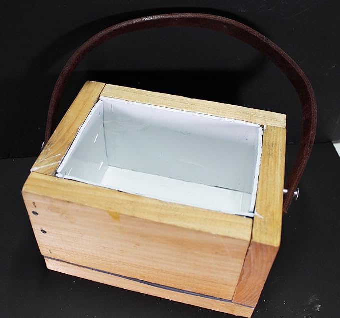 Lead-Lined Wood Box – Epoxy-Sealed Interior – 1/16 (.0625) thick lead - Radioactive Materials Storage – Full Interior Painted Finish