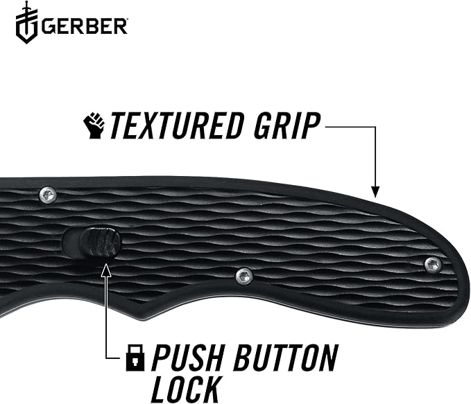 Gerber Gear Mini-Fast Draw Knife Assisted Opening Fine Edge [22-41526] Black / Stainless