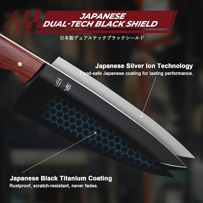 Kitchen Utility Knife From Japan - Small Chef Knife 5 Inch Forged from a Single Piece of High Carbon ATS-34 Steel Full-Tang Paring Knife with Walnut Handle for Fruit and Vegetable Ideal Gift