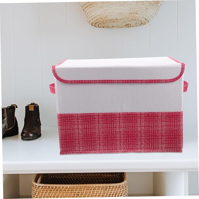 Cotton Non-woven Fabric Storage Box Lid Design Clothes Storage Container Organize Your Home Toys Organizer