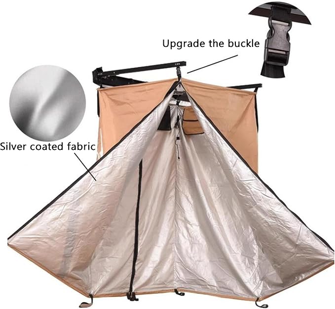 Portable Shower Camping Shower Tent Car Camping Shower Tent Shower Tent Awning with RoofA