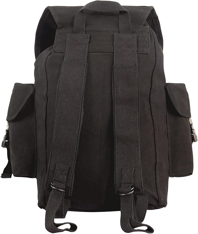 Rothco Black Canvas Outfitter Rucksack
